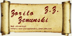 Zorilo Zemunski vizit kartica